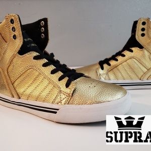 SUPRA SKY TOP GOLD SNEAKERS